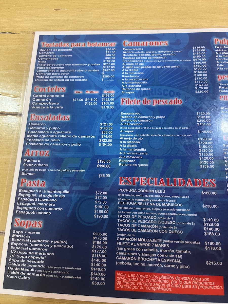 Menu El 7 Mares-2