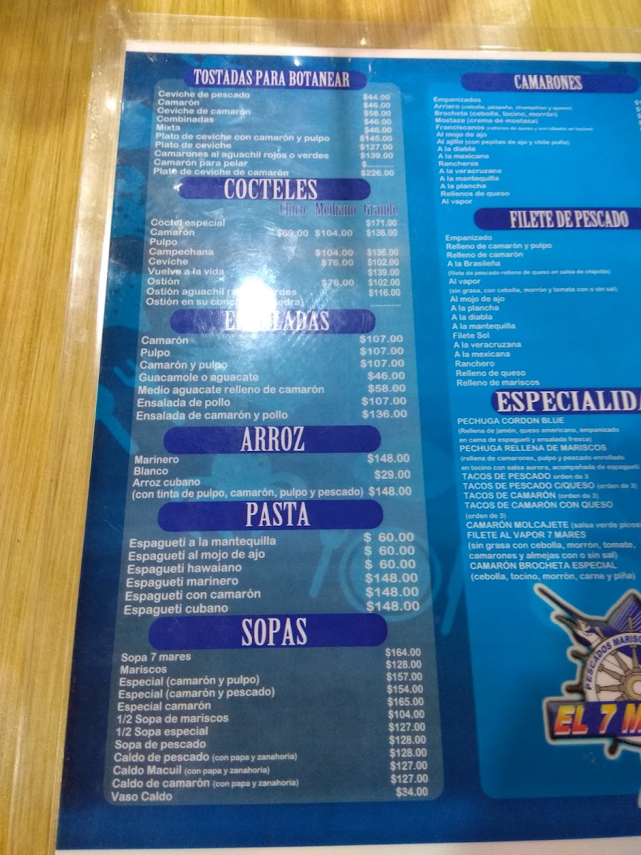 Menu El 7 Mares-7